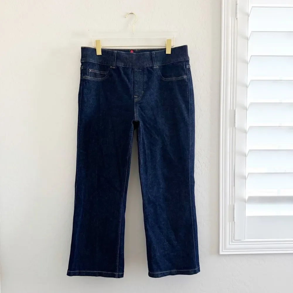 SPANX EveryWear Kick Flare Limited Edition Raw Indigo Dark Wash Jeans Size 1X